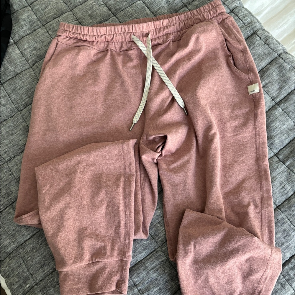 Vuori pink performance joggers